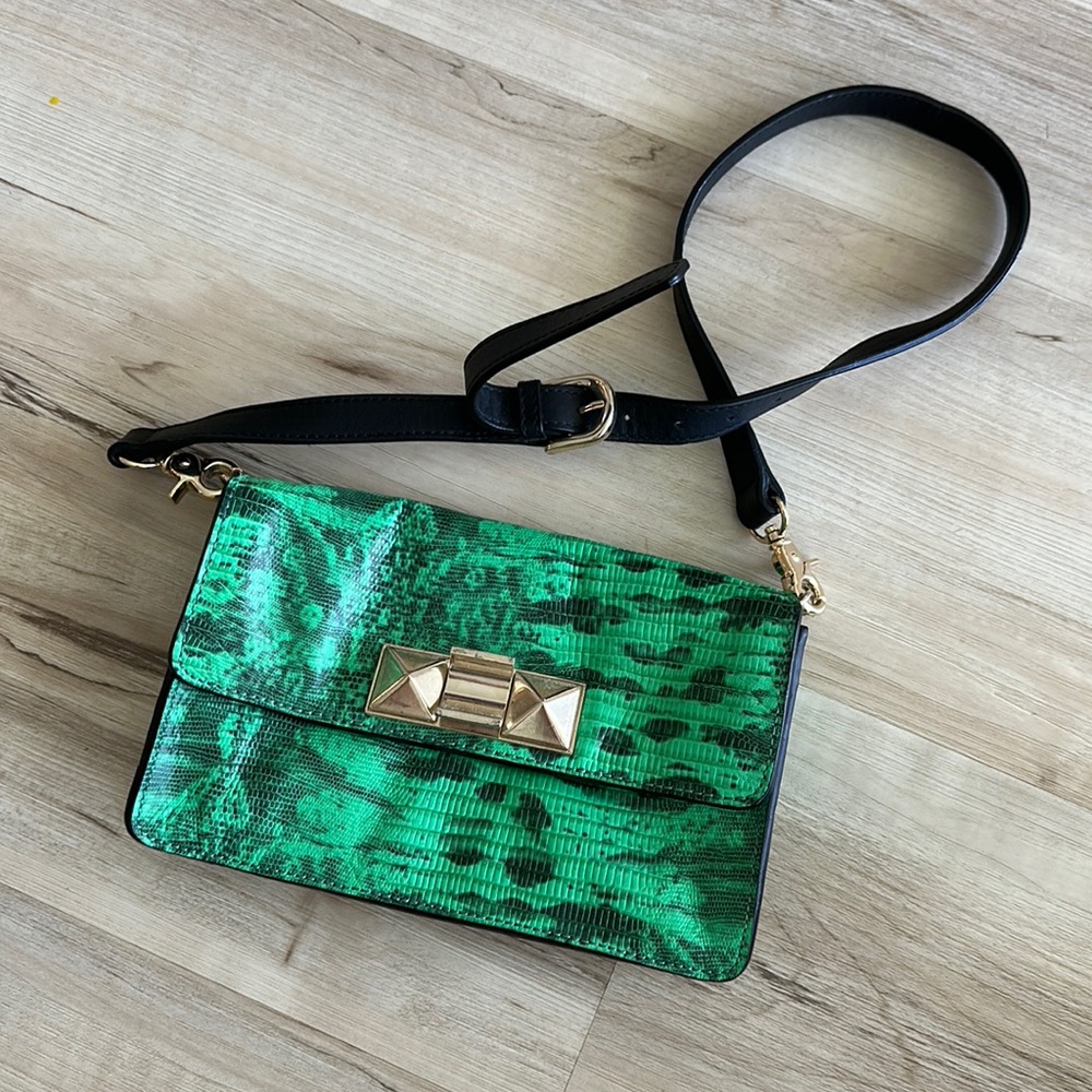 Ann Taylor neon green bag
